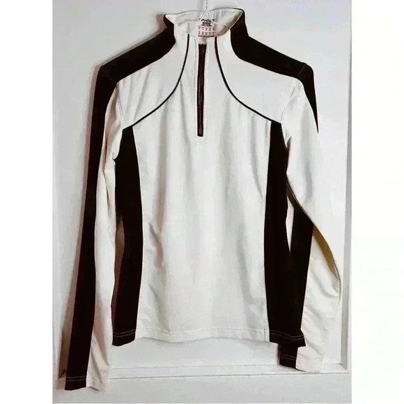 Women’s Spyder Sport Shirt in Black and White Size  6 - Picture 1 of 8